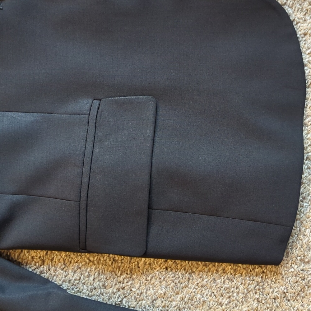 Theory Black Wool Blazer Jacket FLAW - Picture 7 of 11